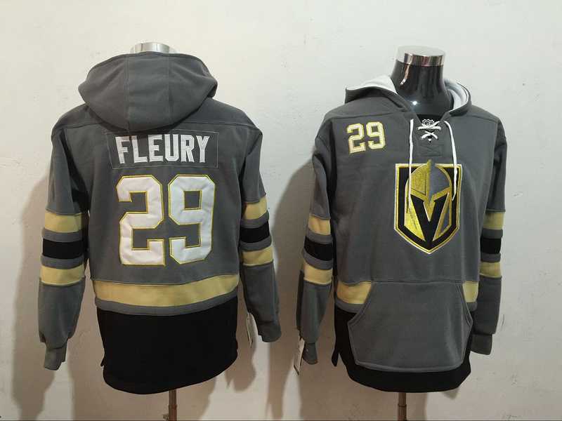 Vegas Golden Knights #29 Marc-Andre Fleury Gray All Stitched Hooded Sweatshirt,We sell and wholesale Vegas Golden Knights #29 Marc-Andre Fleury Gray All Stitched Hooded Sweatshirt on line form chian!